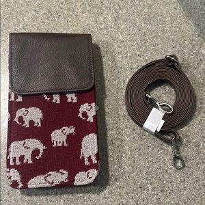 NWT- Thirty-one Call Me Crossbody- Safari Weave